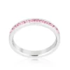Round 0.35ct Pink Sapphire Eternity Band - Image 2