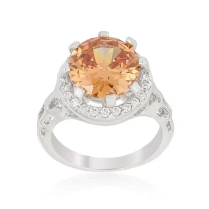 Round 4.70ct Imperial Topaz Cocktail Ring