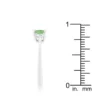 Rhodium 1.2C Peridot/White Sapphire S8 Ring - Image 4