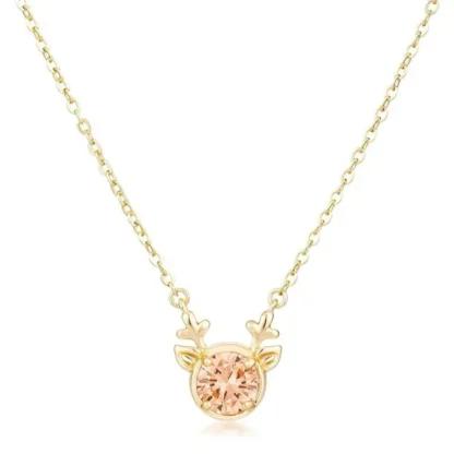 Round 3.88ct Champagne Topaz Reversible Necklace