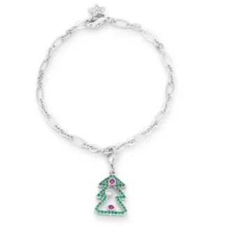 Fancy .35ct Gemstone Christmas Tree Bracelet