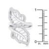 Elegant .40ct White Sapphire Leaf Wrap Ring - Image 3