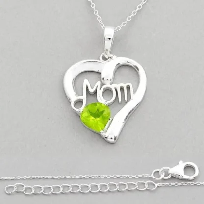 Peridot Mom Necklace