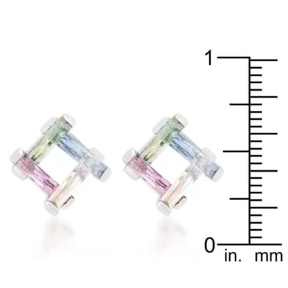 Elegant 10.00ct Multi Color Gemstone Earrings - Image 3