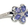 Beautiful Natural Tanzanite Flower Ring - Image 2