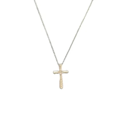 Elegant Simple Cross Diamond Necklace