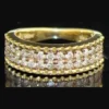Brilliant 3/4 ct 2 Row Diamond Anniversary Ring - Image 2