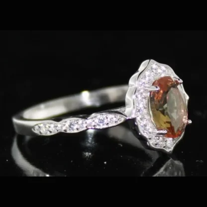 Oval 1.38 ct Zultanite Color Change Designer Ring - Image 2