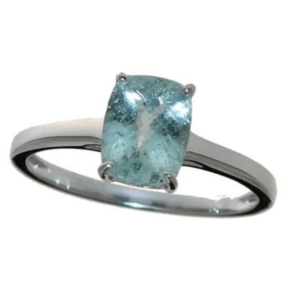 Radiant Cut 2.00 ct Natural Aquamarine RIng