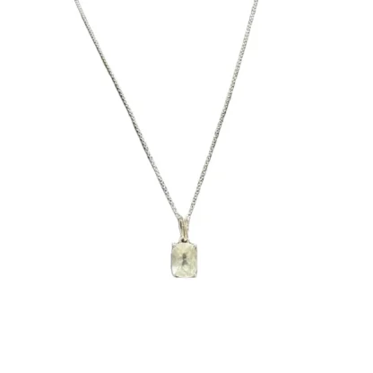 Radiant Cut 2.00 ct Natural Aqumarine Necklace