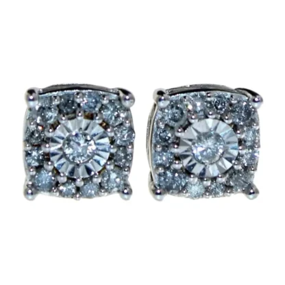 Round Brilliant 1/2 ct Diamond Stud Earrings