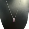 Genuine African Amethyst Graduated Necklace - Image 2
