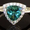 Trillion Cut Color Change Pariaba Designer Ring - Image 2