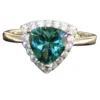 Trillion Cut Color Change Pariaba Designer Ring
