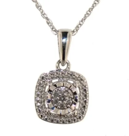 Cushion Cut Diamond Designer Necklace