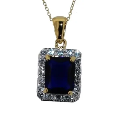 Emerald Cut 4.00 ct Natural Amethyst Necklace