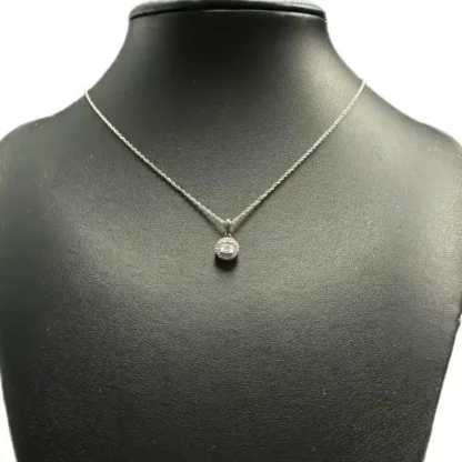 Round Brilliant Diamond Solitaire Necklace - Image 2