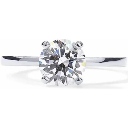 14k Gold-Plated Round 1.50ct Moissanite Solitare Ring