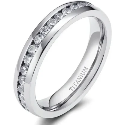 Classic .60ct White Sapphire Eternity Ring