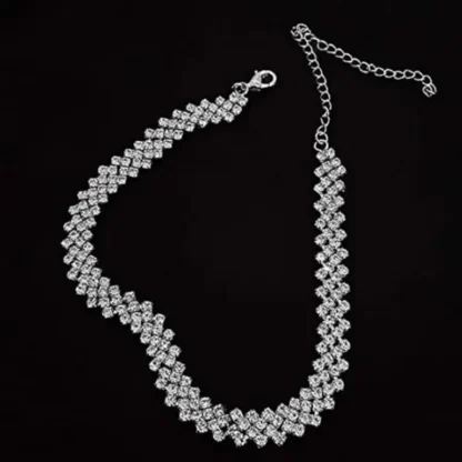 Round 2.03ct White Topaz Choker Necklace - Image 2